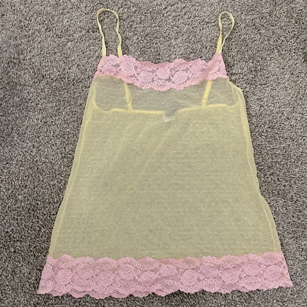 Adore Me Sheer Polka Dot Lingerie Top
